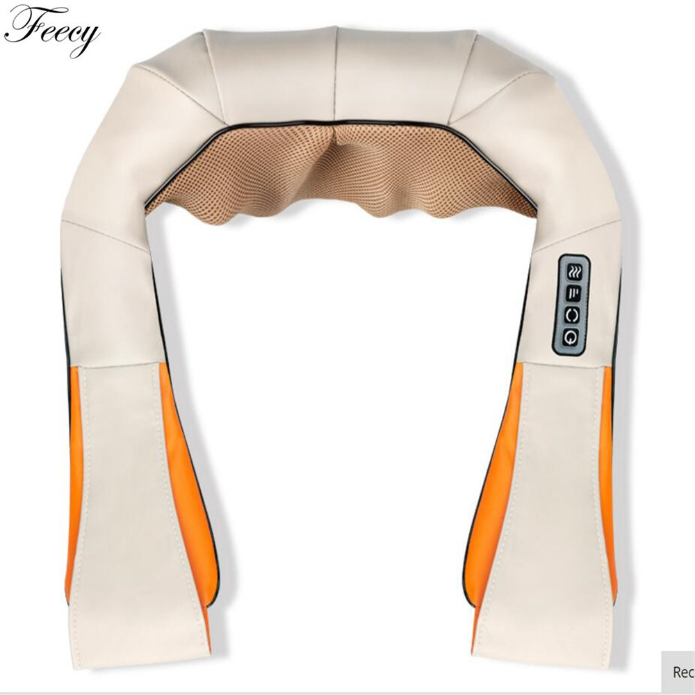 Neck Massager Electrical U Shape Neck Massager Shiatsu Shoulder Back Body Massagers for Back Neck Legs Feet Car Home Use Massage C18122801