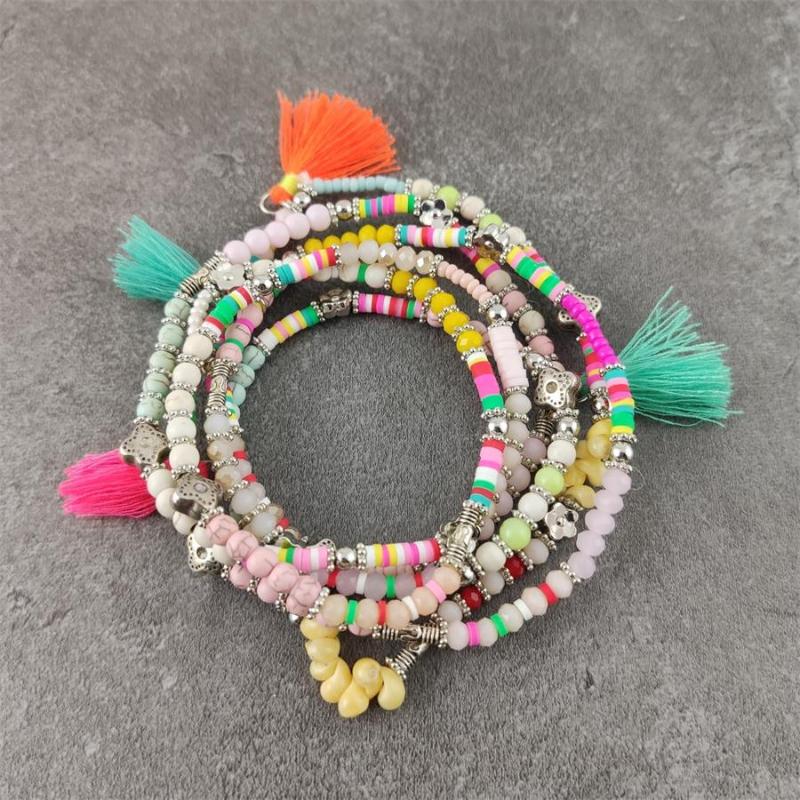 Bohemian Colorful Tassel Charm Multi Layered Bracelets For Women Boho Crystal Seed Beads Bracelets Jewelry Party Gift
Bohemian Colorful Tassel Charm Multi Layered Bracelets For Women Boho Crystal Seed Beads Bracelets Jewelry Party Gift