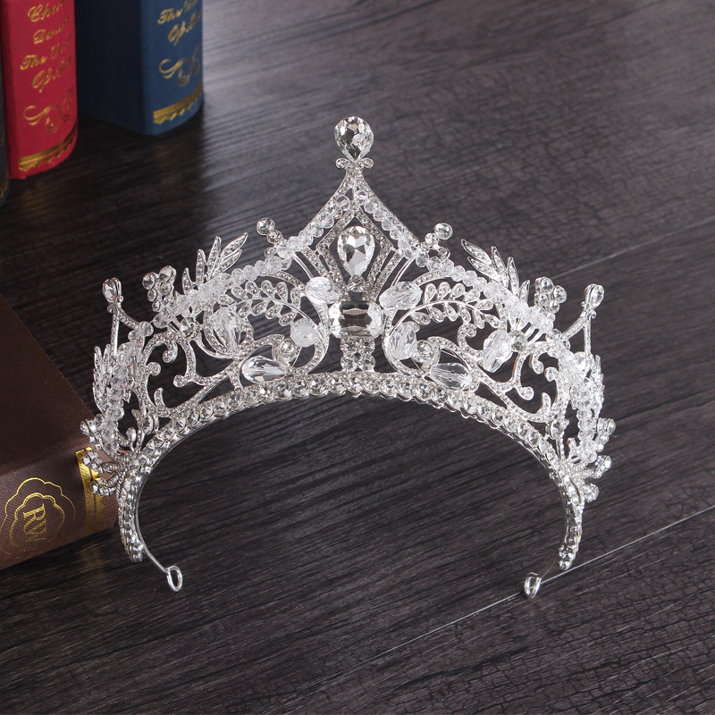 Luxury Bridal Crowns Full Circle Tiaras Pageant Rhinestones Royal King Queen Princess Crowns Wedding Bridal Brides Crown Party HeadPieces