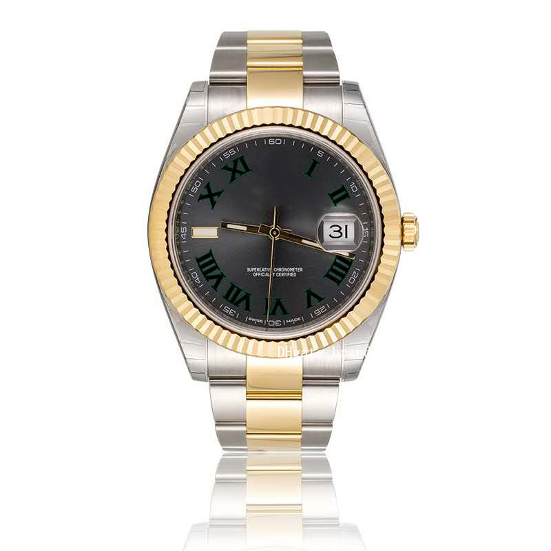 2020 Shopkeeper recommend Luxury 41 gold steel slate roman numeral dial men's watch 126333 automatic watch men's watch, Gray 
2020 Shopkeeper recommend Luxury 41 gold steel slate roman numeral dial men's watch 126333 automatic watch men's watch, Gray