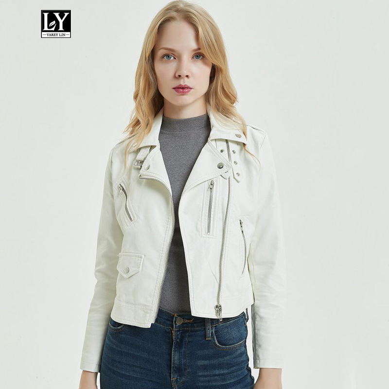 Ly Varey Lin Women Faux Pu Motorcycle Zipper Short Jacket Coat Faux Soft Leather Female Biker Turndown Collar Rivet Outerwear, Beige
Ly Varey Lin Women Faux Pu Motorcycle Zipper Short Jacket Coat Faux Soft Leather Female Biker Turndown Collar Rivet Outerwear, Beige