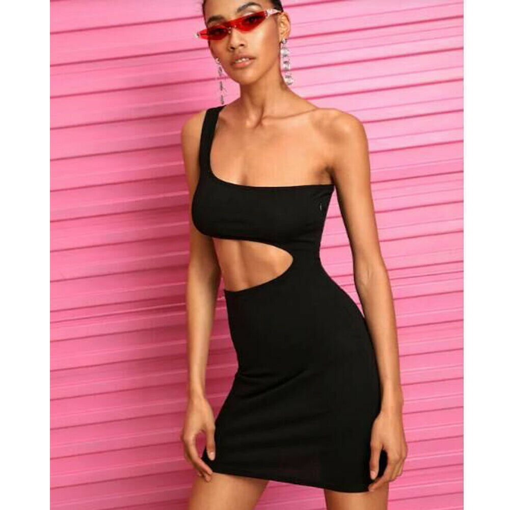Hirigin Brand Sexy Dress 2019 Vestidos Women Slim Bandage Bodycon One Shoulder Sleeveless Club Evening Party Short Mini Dress, Black
Hirigin Brand Sexy Dress 2019 Vestidos Women Slim Bandage Bodycon One Shoulder Sleeveless Club Evening Party Short Mini Dress, Black