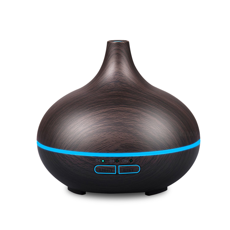 150ml Aroma Essential Oil Diffuser Ultrasonic Air Humidifier with 4 Timer Settings 7 Color Changing LED lamp Whole House Humidi