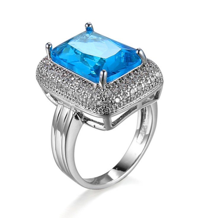 LuckyShien Newest 2 Piece/lot Christmas 925 sterling silver Simple Design Huge Square Sky Blue Topaz Amethyst Lovely Crystal Ring For Lady
LuckyShien Newest 2 Piece/lot Christmas 925 sterling silver Simple Design Huge Square Sky Blue Topaz Amethyst Lovely Crystal Ring For Lady
