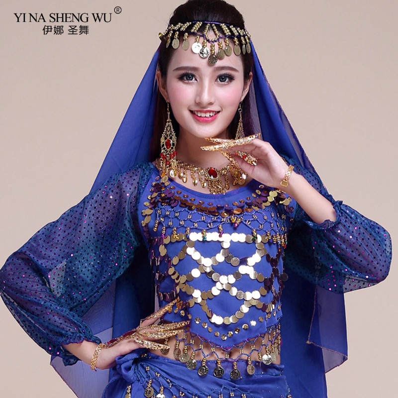 Belly Dance Performance Costumes Top Adult Female Long Sleeve Sequins India Bellydance Accessories Belly Dancing Clothing Tops, Red
Belly Dance Performance Costumes Top Adult Female Long Sleeve Sequins India Bellydance Accessories Belly Dancing Clothing Tops, Red