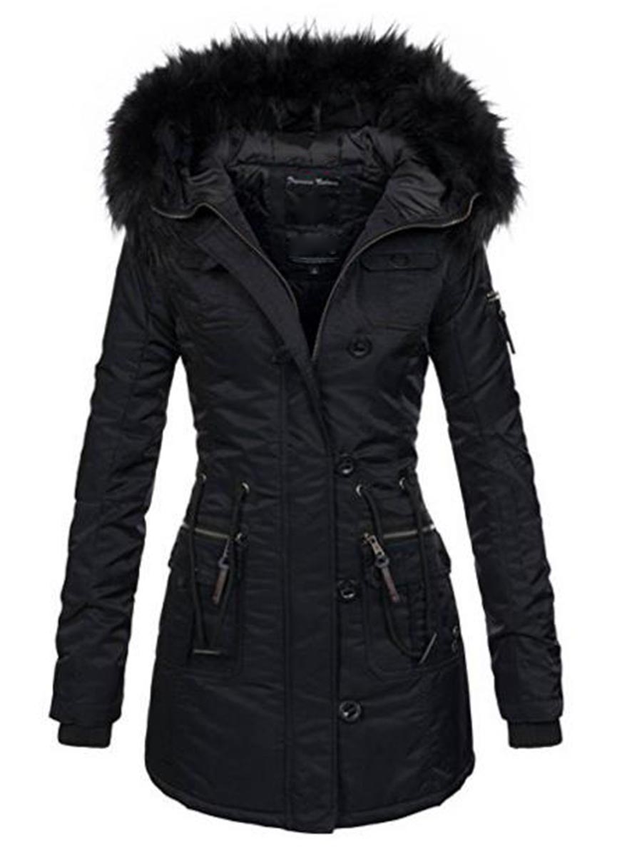 women winter thicken warm jacket coat female autumn hooded cotton fur plus size basic jackets outerwear slim long ladies chaqueta, Black
women winter thicken warm jacket coat female autumn hooded cotton fur plus size basic jackets outerwear slim long ladies chaqueta, Black