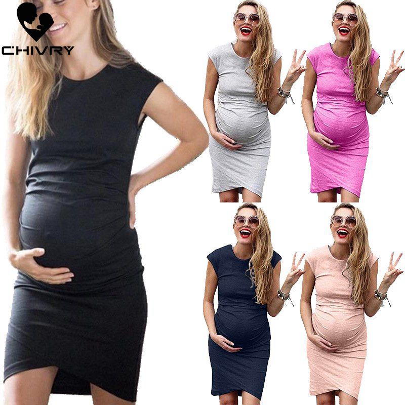 New 2020 Women Summer Maternity Dress Sleeveless Pregnancy Dress Solid O-neck Bodycon Creative Pregnant Women Dresses, Black
New 2020 Women Summer Maternity Dress Sleeveless Pregnancy Dress Solid O-neck Bodycon Creative Pregnant Women Dresses, Black