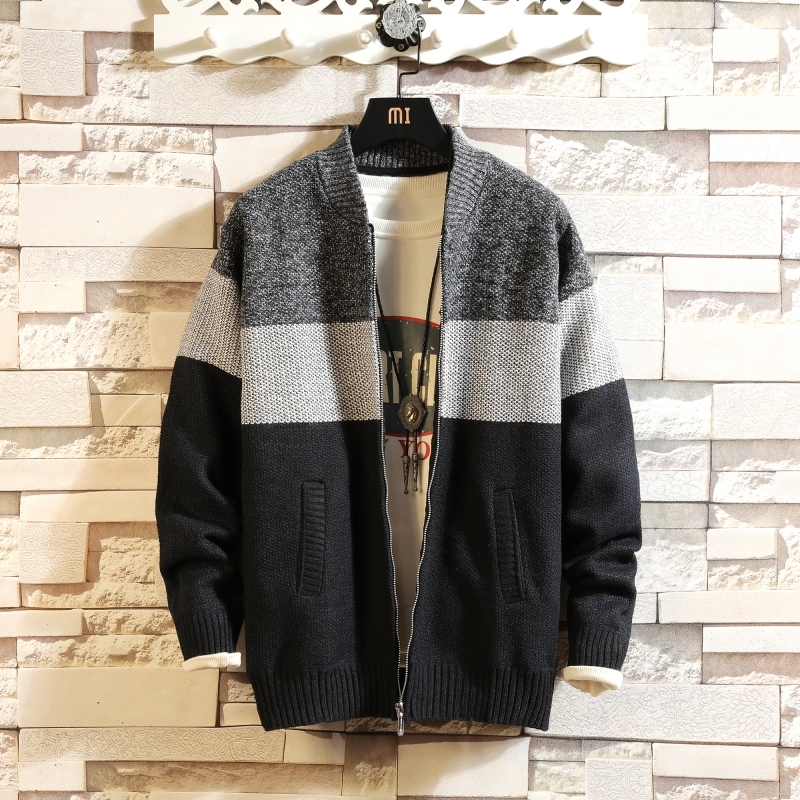 Winter New Sweater Men Fashion Contrast Color Casual Warm Plus Velvet Sweater Jacket Man Streetwear Versatile Zipper, 6603 red
Winter New Sweater Men Fashion Contrast Color Casual Warm Plus Velvet Sweater Jacket Man Streetwear Versatile Zipper, 6603 red