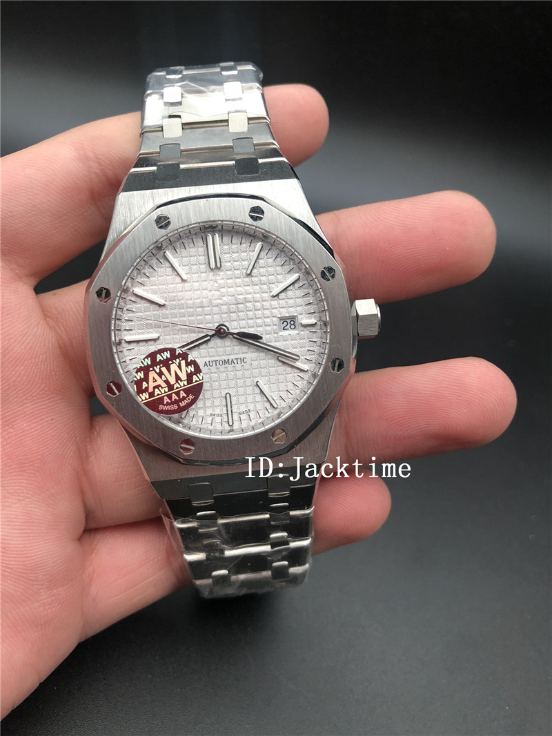 4 Style AWF Top 3120 Movement Watch 41MM White Dial 15400 Stainless Steel Wristwatches Mechanical Transparent Automatic Mens Watches
4 Style AWF Top 3120 Movement Watch 41MM White Dial 15400 Stainless Steel Wristwatches Mechanical Transparent Automatic Mens Watches