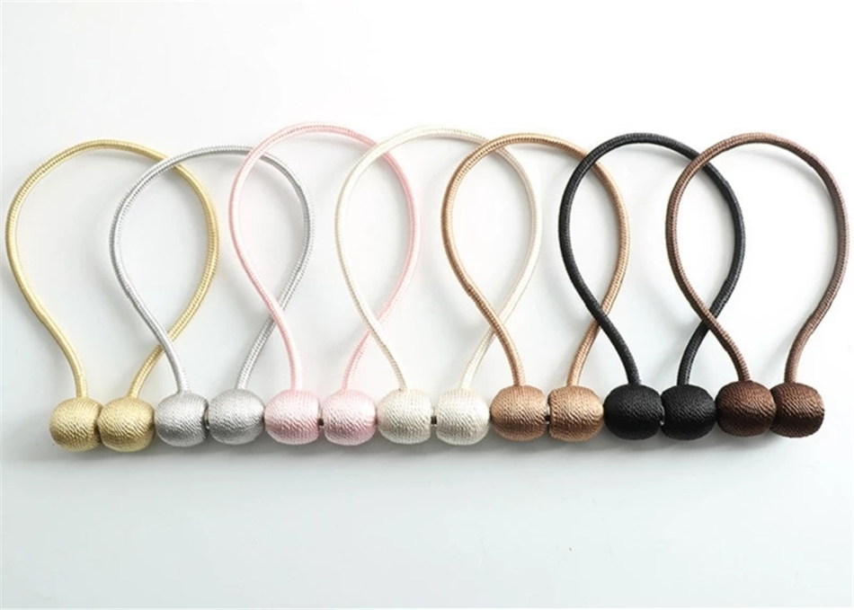 Magnetic Ball New Pearl Curtain Simple Tie Rope Accessory Rods Accessoires Backs Holdbacks Buckle Clips Hook Holder Home Decor9437173