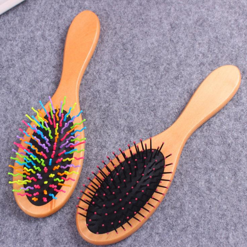 Natural Wooden Massage Airbag Comb care Hair Care Hair Brush Beauty SPA Massager Comb Antistatic Head Wooden Comb F3490