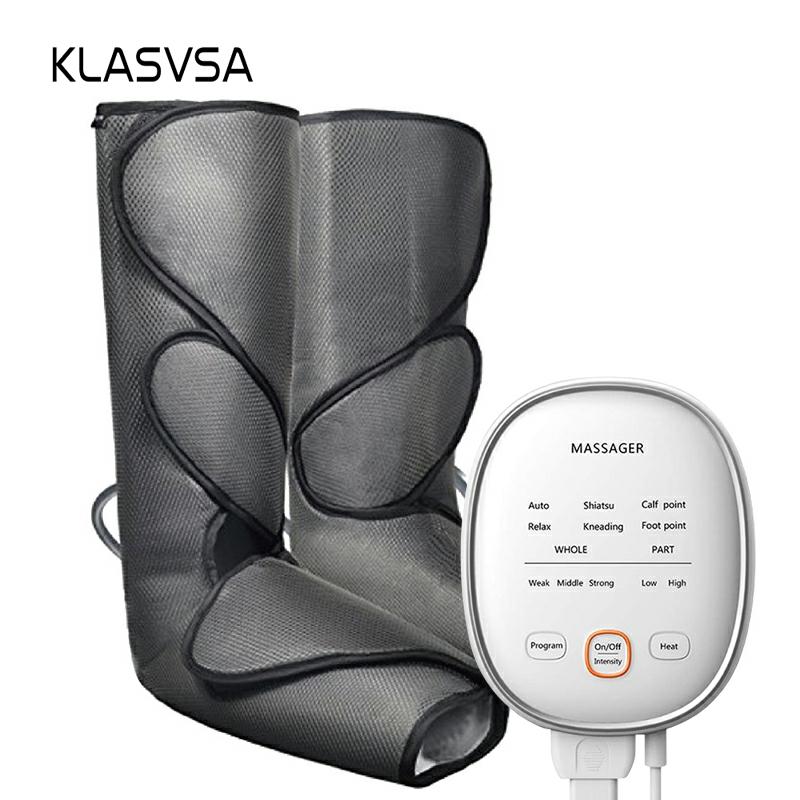 KLASVSA Leg Massager Circulation Air Compression Foot and Calf Massager with Handheld Controller 2 Modes 3 Intensities
KLASVSA Leg Massager Circulation Air Compression Foot and Calf Massager with Handheld Controller 2 Modes 3 Intensities