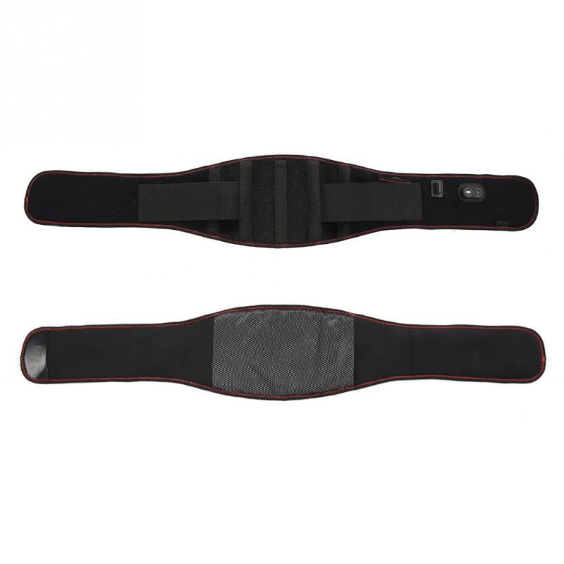 Electric Heating Vibration Abdomen Waist Support Warm Massage Brace Belt Heated Waist Belt Band