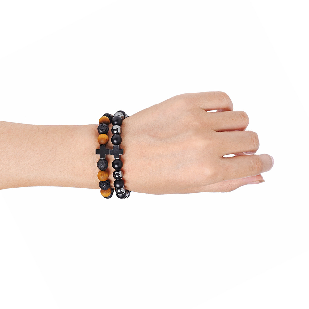 Cross bracelet men's temperament simple mature charm 2019 new products