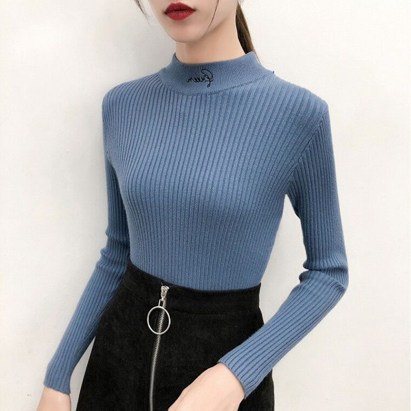 Turtleneck Full Sleeve Letter Embroidery Sweater Autumn Winter Sweater Women New Slim Female Temperament Commute Sweaters, Beige
Turtleneck Full Sleeve Letter Embroidery Sweater Autumn Winter Sweater Women New Slim Female Temperament Commute Sweaters, Beige