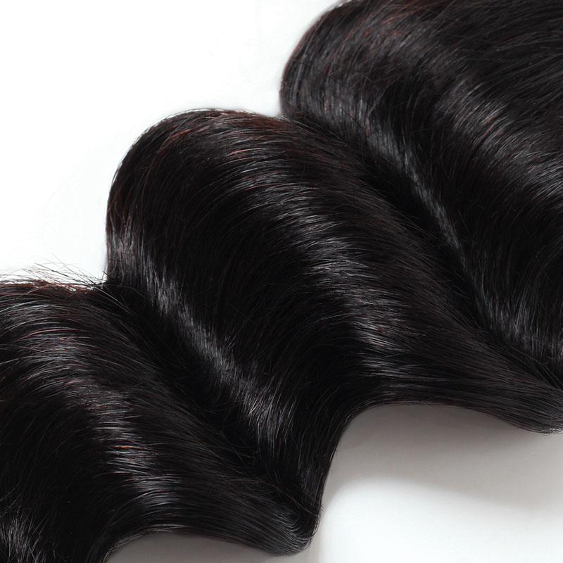 Brazilian Human Hair Extensions Loose Deep 6 Bundles Double Wefts Yirubeauty Natural Color Curly 10-30inch