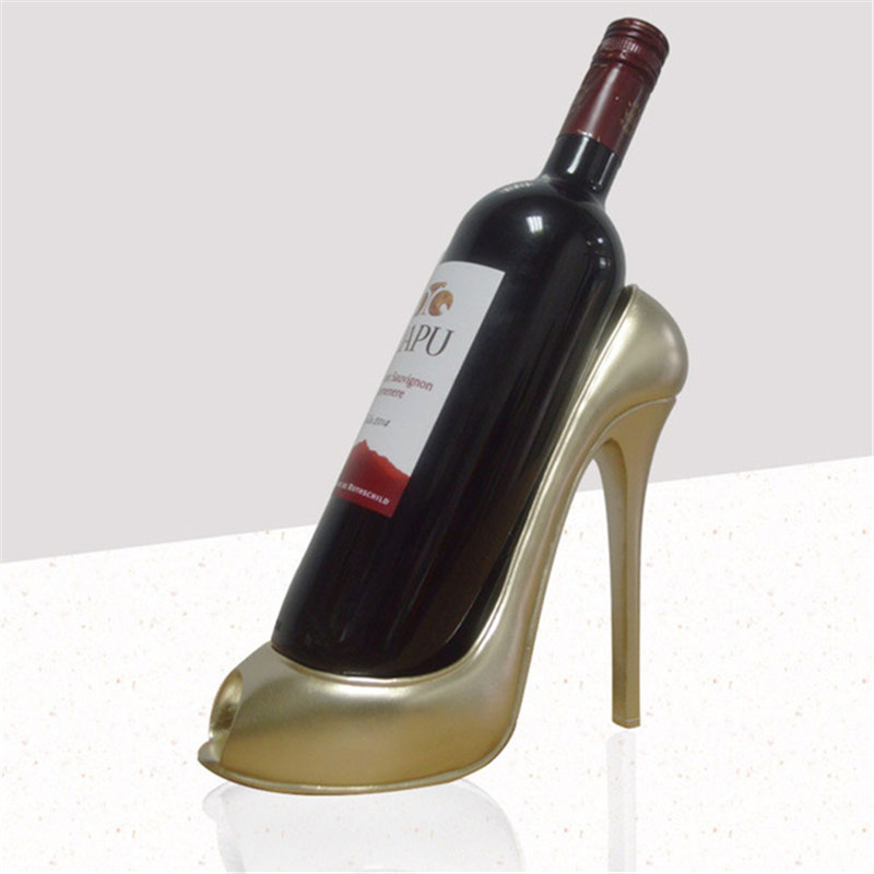 High Heel Shoe Wine Rack Wine Bottle Holder Stylish Rack Gift Basket Accessory Home Kitchen Bar Tools Red Storage Holder