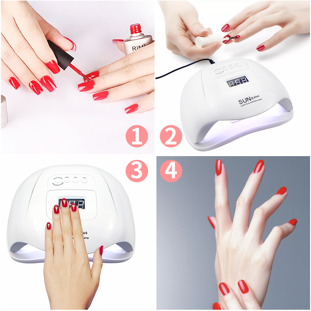 72W LED Nail Lamp UV Lamp Nail dryer for All Nail Gels 36 LEDs Sun light Infrared Sensing 30/60/90S Dry Gel Polishing LY191228