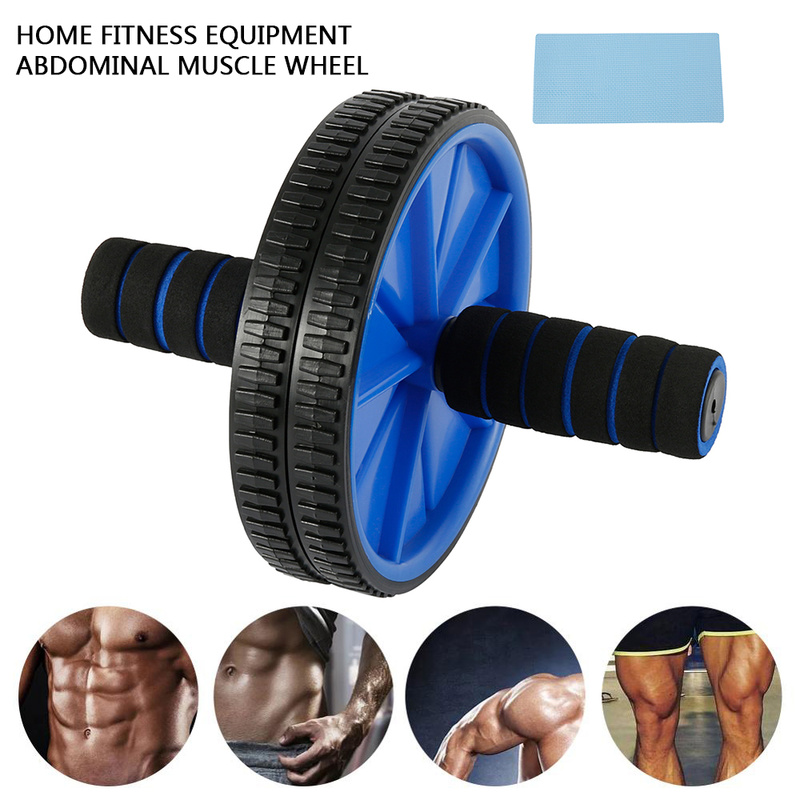 Ab Roller Double-wheeled with Mat No Noise Abdominal Wheel for Arm Waist Leg Exercise Muscle Trainer Fitness Equipment, Blue
Ab Roller Double-wheeled with Mat No Noise Abdominal Wheel for Arm Waist Leg Exercise Muscle Trainer Fitness Equipment, Blue
