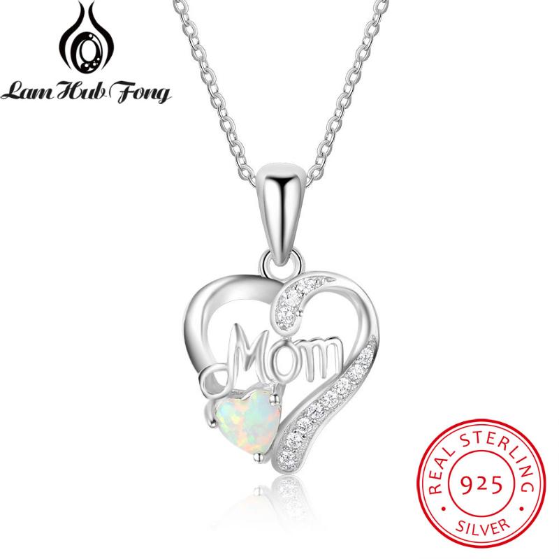 Genuine 925 Sterling Silver Women Necklaces Pendants With Heart Shape Opal Stone Best Jewelry Gift for Mom Mother (Lam Hub Fong
Genuine 925 Sterling Silver Women Necklaces Pendants With Heart Shape Opal Stone Best Jewelry Gift for Mom Mother (Lam Hub Fong