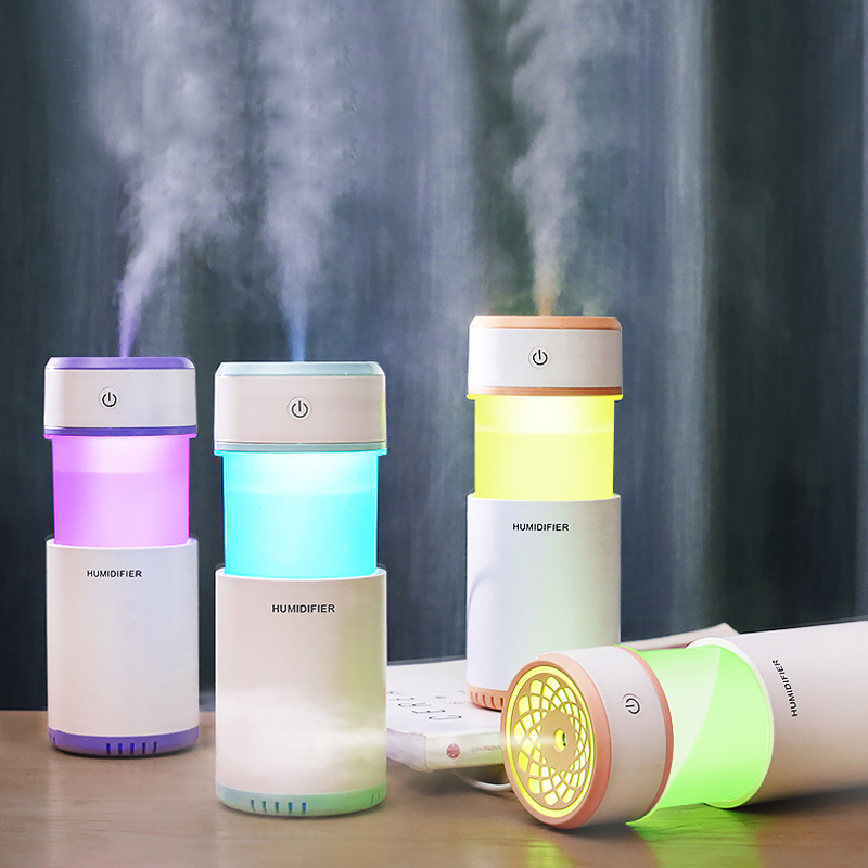New Mini Pulling Humidifier Essential Oil Diffuser Aroma Lamp LED Night Light USB Ultrasonic Fogger Car Air Freshener