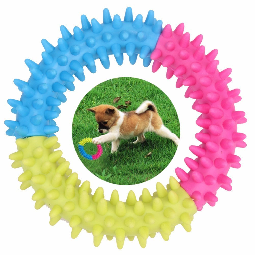 Colorful Dog's Toys Pet Traning Products Resistance To Bite Embossment Spinose Ring Tpr Rubber Toys For Dogs Supplies
Colorful Dog's Toys Pet Traning Products Resistance To Bite Embossment Spinose Ring Tpr Rubber Toys For Dogs Supplies