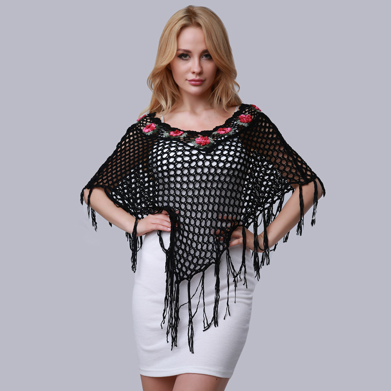 Women's Knitted Hollow Shawl Women's Fashion Irregular Shawl High-quality Crocheted Tassel Cloak
Women's Knitted Hollow Shawl Women's Fashion Irregular Shawl High-quality Crocheted Tassel Cloak