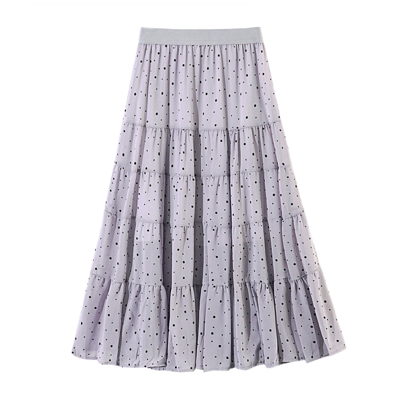 Summer Sweet Polka Dotted A-line Long Boho Chiffon Skirts Cute Patchwork Dots Printed Pleated Chiffon Long Skirts, Black
Summer Sweet Polka Dotted A-line Long Boho Chiffon Skirts Cute Patchwork Dots Printed Pleated Chiffon Long Skirts, Black