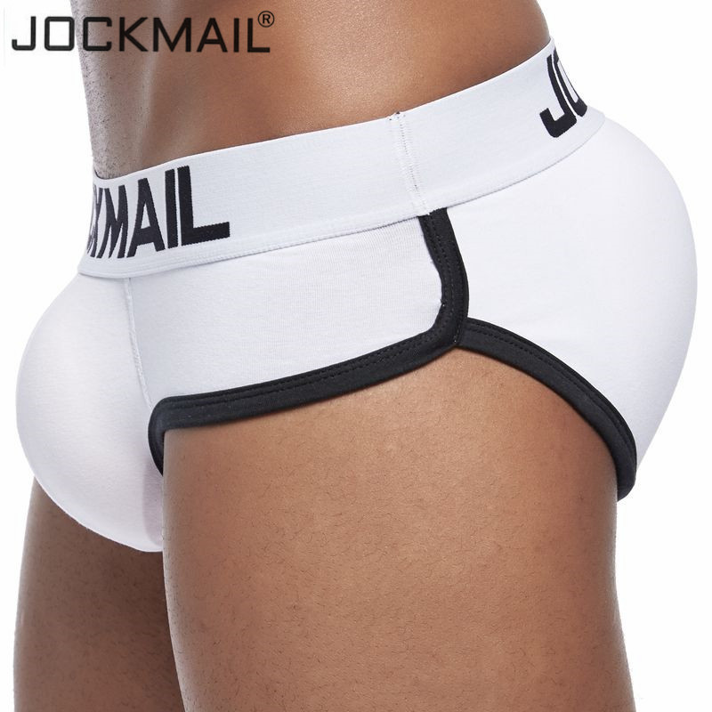 Jockmail Butt And Front Enhancing Padded Hip Men Briefs Underwear Sexy Solid Cotton Removable Two Butt Pads And One Front Pad MX190720, Black
Jockmail Butt And Front Enhancing Padded Hip Men Briefs Underwear Sexy Solid Cotton Removable Two Butt Pads And One Front Pad MX190720, Black