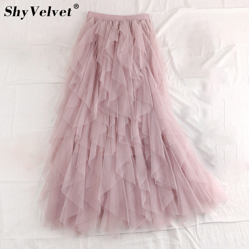 Sweet Ruffled Irregular Maxi Long Tulle Skirts Fairy A-line Pleated Tiered Layered Skirt Flounced Long Tutu Mesh Skirt Adult, Apricot skirt
Sweet Ruffled Irregular Maxi Long Tulle Skirts Fairy A-line Pleated Tiered Layered Skirt Flounced Long Tutu Mesh Skirt Adult, Apricot skirt