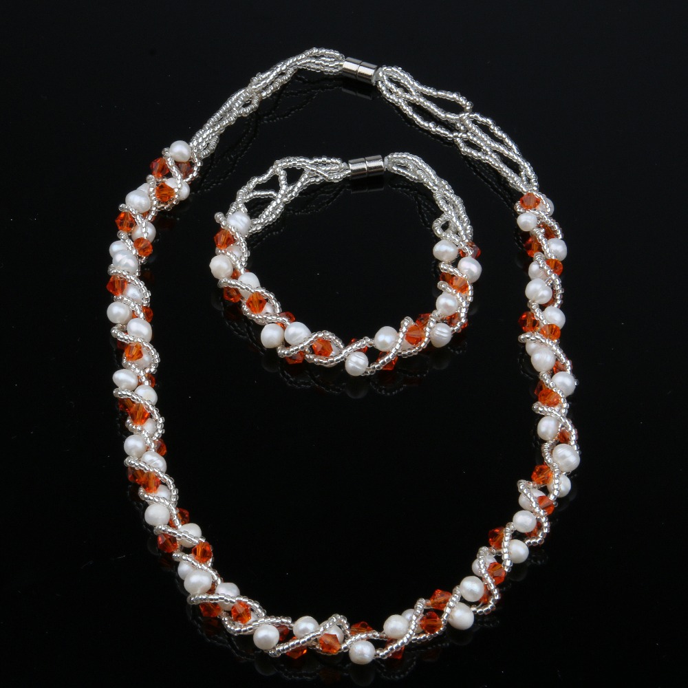 Fashion Pearl Jewelry Set Baroque Pearls Choker Necklace Bracelet for Women Simple DIY Wedding Party Jewelry Sets, As pic
Fashion Pearl Jewelry Set Baroque Pearls Choker Necklace Bracelet for Women Simple DIY Wedding Party Jewelry Sets, As pic
