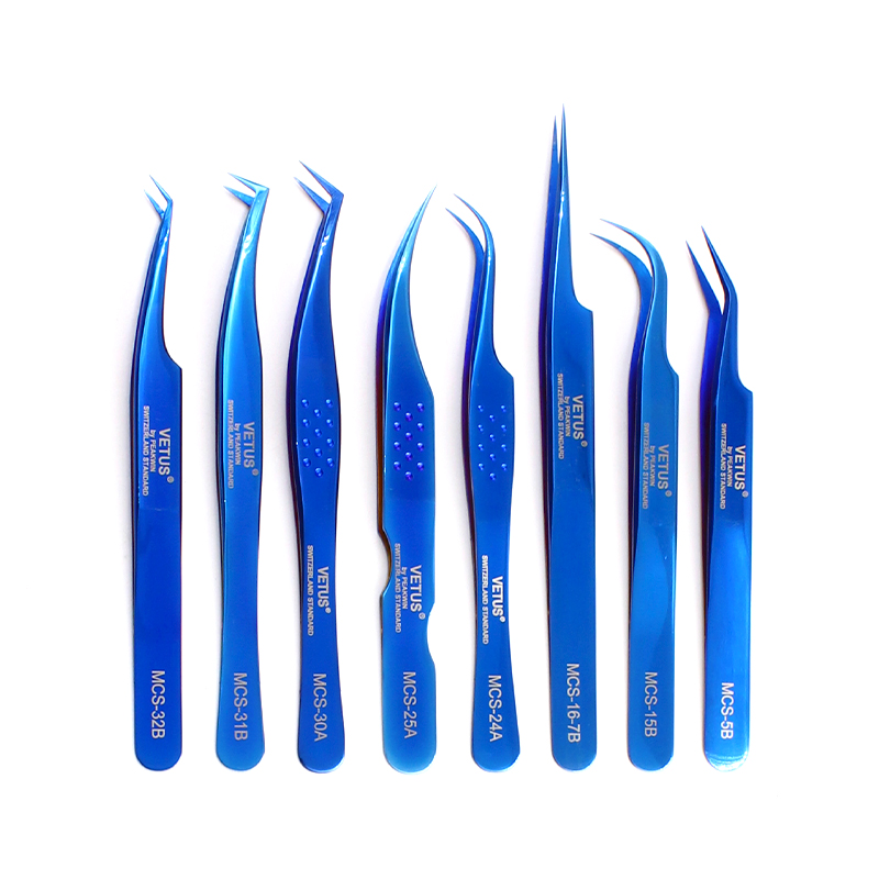 VETUS Professional Makeup Eyelash Tweezers Volume Eyelash Extension Tweezer Blue Eyebrow Tweezers VETUS Excellent Closure
VETUS Professional Makeup Eyelash Tweezers Volume Eyelash Extension Tweezer Blue Eyebrow Tweezers VETUS Excellent Closure