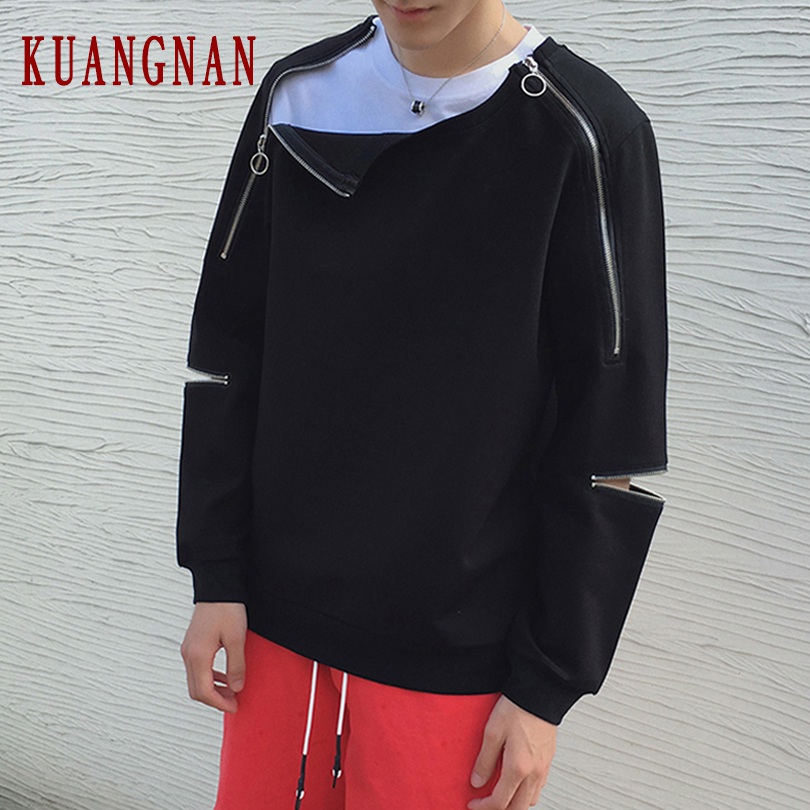 KUANGNAN Zipper Ring Sweatshirt Men Streetwear Hip Hop Harajuku Sweatshirts Men Clothing Sweatshirt XXL 2019 Autumn New, Black
KUANGNAN Zipper Ring Sweatshirt Men Streetwear Hip Hop Harajuku Sweatshirts Men Clothing Sweatshirt XXL 2019 Autumn New, Black