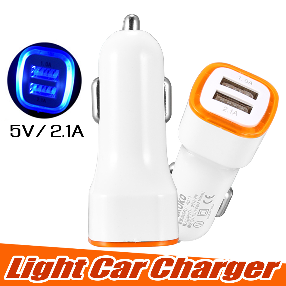 Universal LED Dual USB Car Charger NOKOKO Vehicle Portable Power Adapter 5V 2.1A for iPhone X Samsung S8 Note 8 with OPP package
Universal LED Dual USB Car Charger NOKOKO Vehicle Portable Power Adapter 5V 2.1A for iPhone X Samsung S8 Note 8 with OPP package