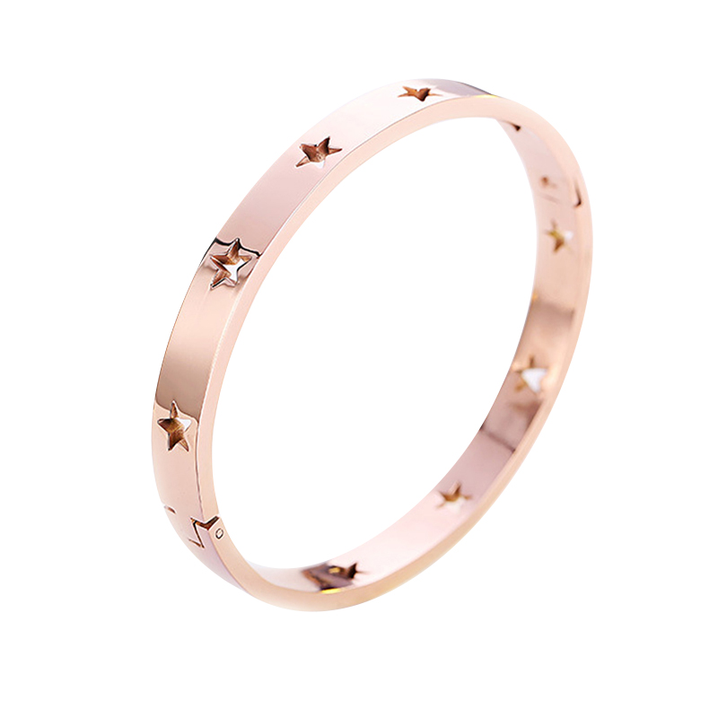 Punk Titanium Stainless Steel Stars Bangle for Women No Fading Hollow Pentagram Cuff Bracelets & Bangles Gifts Pulseira
Punk Titanium Stainless Steel Stars Bangle for Women No Fading Hollow Pentagram Cuff Bracelets & Bangles Gifts Pulseira