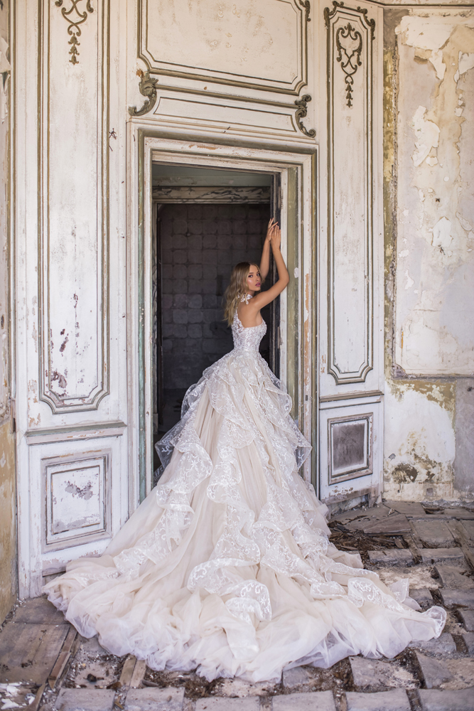 Elegant High Neck Lace Appliques A-e Wedding Dress Plus Size