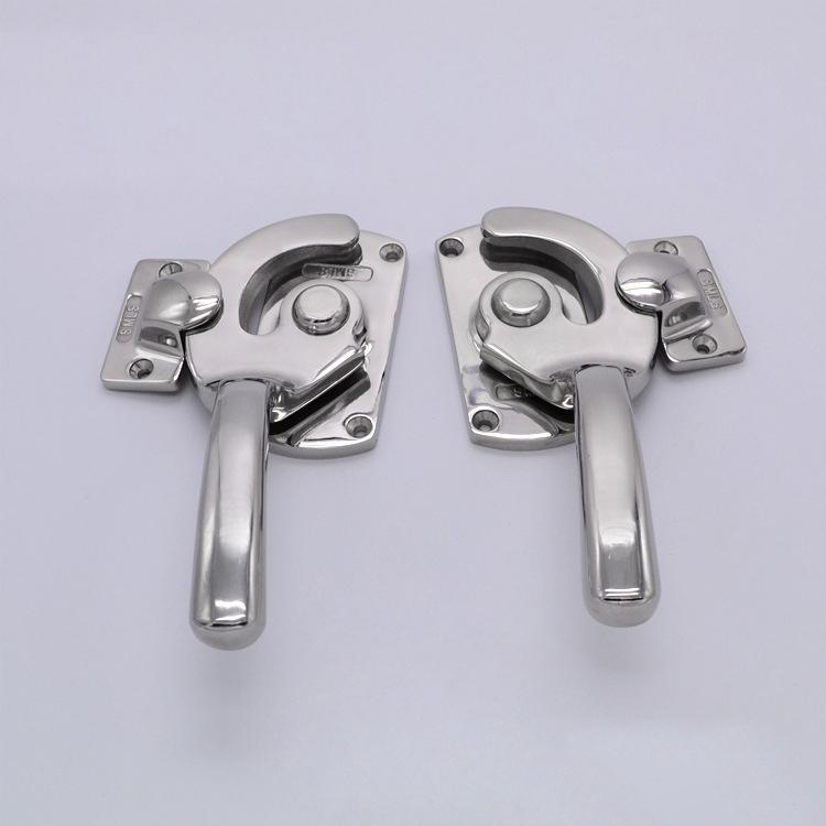 

stainless steel Freezer handle oven door hinge Cold storage Industrial truck latch hardware pull cabinet closed tightly knob part
