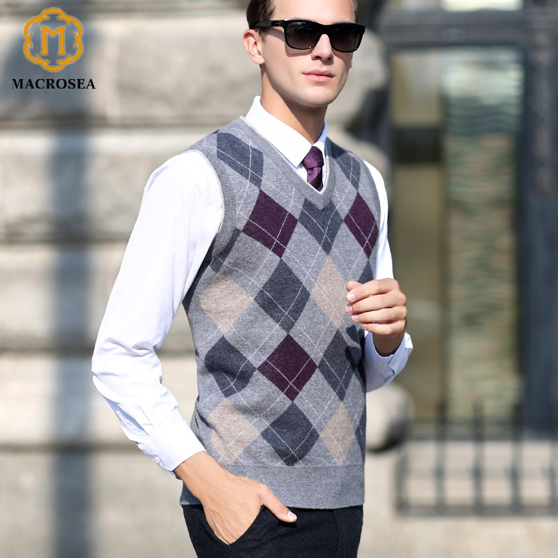 Casual Vest Autumn&Winter Men Business Wool V-neck Sleeveless Knitted Vest Leisure Style Casual Pullover High Quality Sweater, Grey
Casual Vest Autumn&Winter Men Business Wool V-neck Sleeveless Knitted Vest Leisure Style Casual Pullover High Quality Sweater, Grey