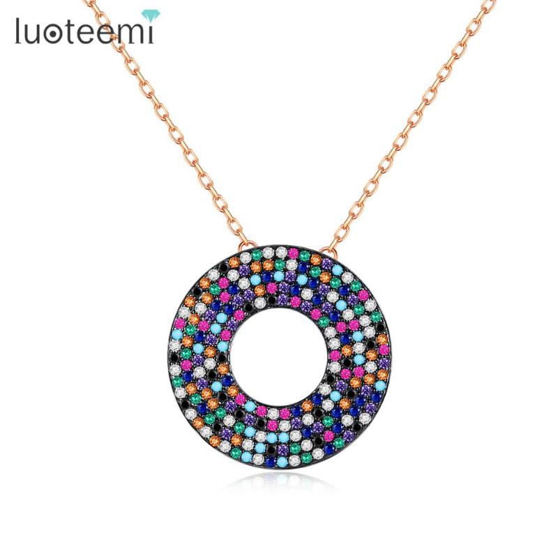LUOTEEMI Rock Style Big Round Pendant Necklaces for Women or Men Dating Party with Multicolor CZ Hip Hop Fashion Jewelry Bijoux
LUOTEEMI Rock Style Big Round Pendant Necklaces for Women or Men Dating Party with Multicolor CZ Hip Hop Fashion Jewelry Bijoux