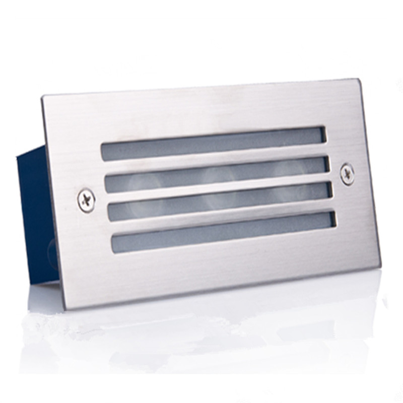 Recessed LED Step Stair Light 3W AC85-265V Aluminum 3000K 6000K Underground Lamp Floor Garden Outdoor Inground lighting