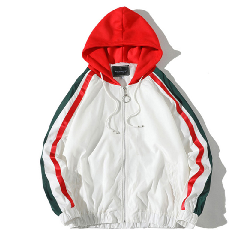 Ide Striped Hooded Thin Jacket Tracksuit Jackets Men High Street Hip Hop Windproof Men Autumn Harajuku Casual Hoodie Couple, Black
Ide Striped Hooded Thin Jacket Tracksuit Jackets Men High Street Hip Hop Windproof Men Autumn Harajuku Casual Hoodie Couple, Black