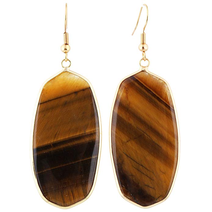 Women's Hanging Earrings Natural Stone Alloy Dress Prom Birthday Valentine's Day Earrings Jewelry