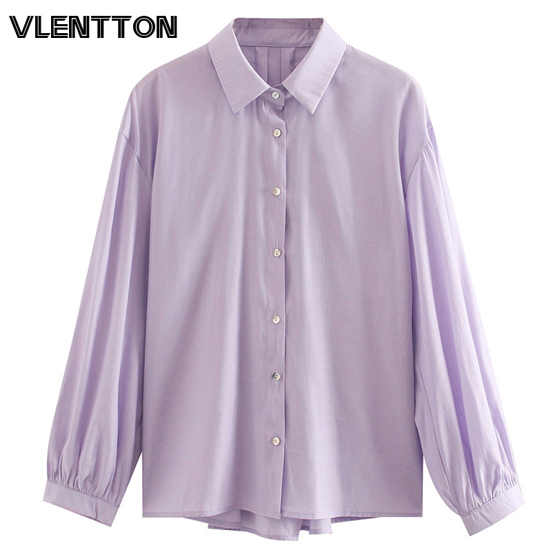 Spring Summer Fashion Purple Office Shirts Women Long Sleeve Solid Button Casual Loose Blouses Tops Blusas Mujer De Moda 2020
Spring Summer Fashion Purple Office Shirts Women Long Sleeve Solid Button Casual Loose Blouses Tops Blusas Mujer De Moda 2020