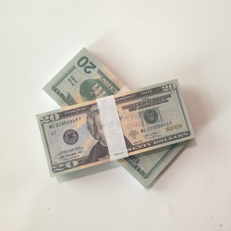 Prop USA Dollars Party Supplies Fake Movie Banknote Paper Novelty Toys 1 5 10 20 50 100 Dollar Movies Money For Child Teaching Wholesales 70% 130*55mm