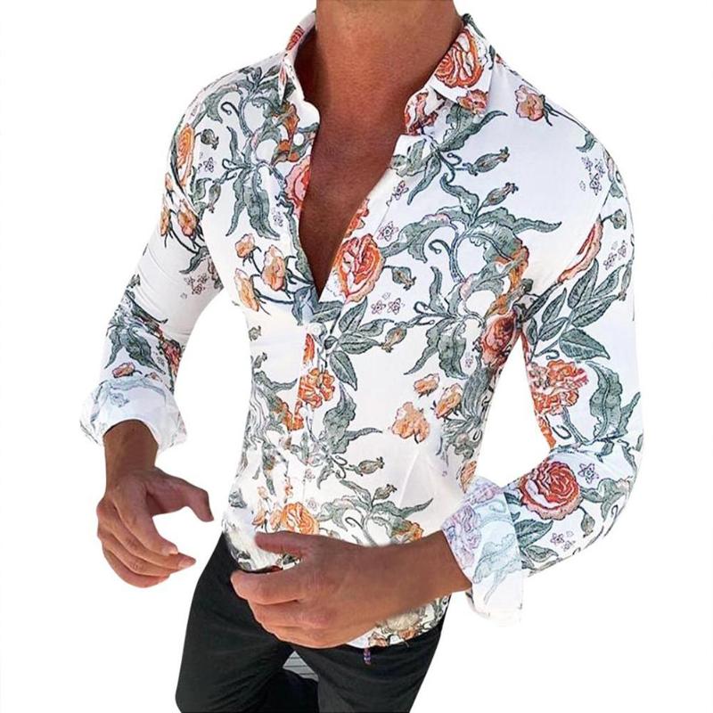 MISSKY 2020 New Spring Summer Men Shirt Print Sunflower Slim Lapel Print Long-sleeve Floral Shirt Male Tops, Black
MISSKY 2020 New Spring Summer Men Shirt Print Sunflower Slim Lapel Print Long-sleeve Floral Shirt Male Tops, Black