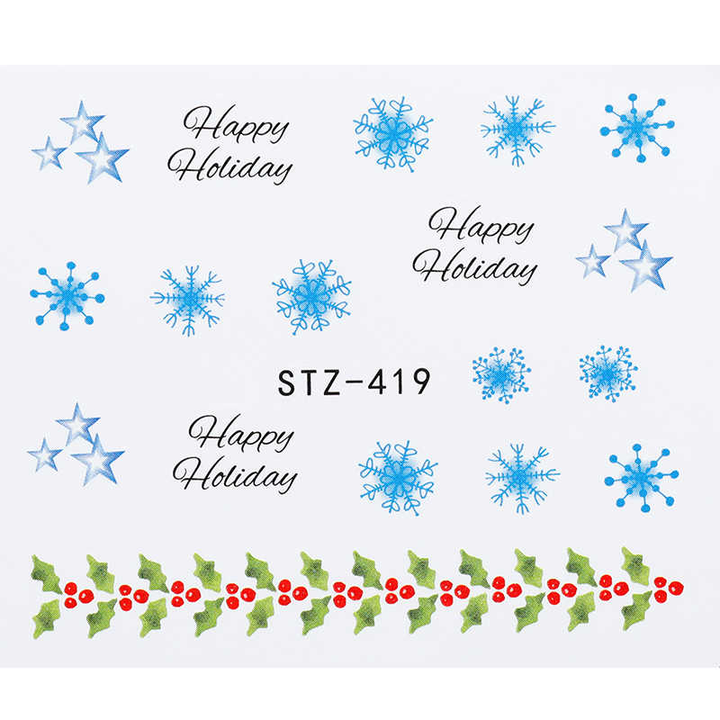 Christmas For Snowflakes Sticker Series Slider Water Transfer Decal Decal Nail Decorative Manicure Art Decals Sticker, Stz-433
Christmas For Snowflakes Sticker Series Slider Water Transfer Decal Decal Nail Decorative Manicure Art Decals Sticker, Stz-433