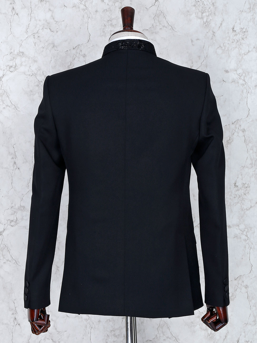 High Quality 2 Pieces Wedding Tuxedos Beaded Lapel Groom Wear Formal Party Prom Men Suit Blazer(Jacket+Pants)