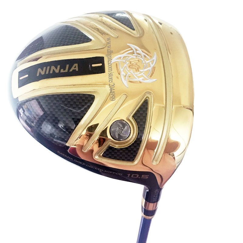 New Golf clubs Katana KATANA NINJA driver Clubs 9.5 or 10.5 loft gold Golf driver Graphite shaft driver headcover Free shipping
New Golf clubs Katana KATANA NINJA driver Clubs 9.5 or 10.5 loft gold Golf driver Graphite shaft driver headcover Free shipping