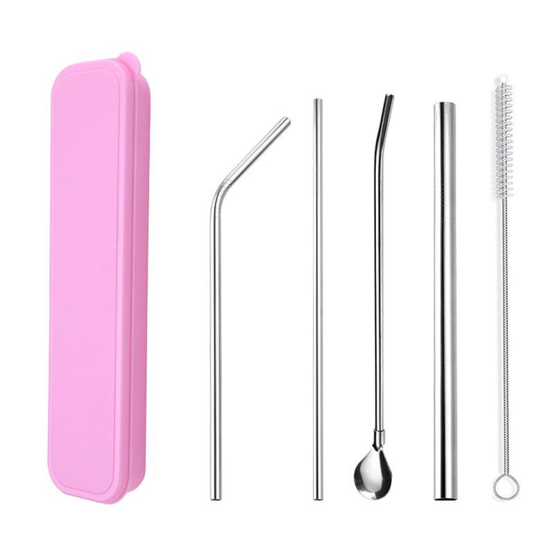 4Pcs/Set Stainless Steel Straw With Cleaner Brush Reusable Metal Drinking Straws Grade With Straw Box Bar Party Accessory
4Pcs/Set Stainless Steel Straw With Cleaner Brush Reusable Metal Drinking Straws Grade With Straw Box Bar Party Accessory