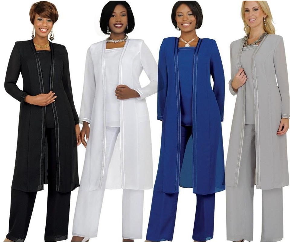 Plus Size Mother Of the Bride Groom Dresses With Pants Suits Long Sleeves Jacket Fashion Summer Custom Vintage Evening Mother